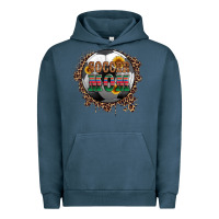 Pigment Midnight Navy soccer mom with serape and leopard Urban Hoodie - Artiststas