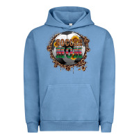 Pigment Pebble Blue soccer mom with serape and leopard Urban Hoodie - Artiststas