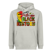 Moon Dust we are black history Heavyweight Hoodie - Zillion Design Studio