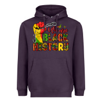Plum we are black history Heavyweight Hoodie - Zillion Design Studio