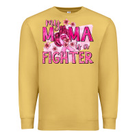 Antique Gold My Mama Is a Fighter with Ribbon Premium Sweatshirt - texasbilliewilder