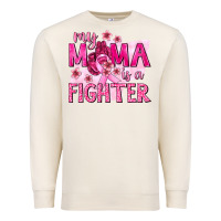 Sandshell My Mama Is a Fighter with Ribbon Premium Sweatshirt - texasbilliewilder