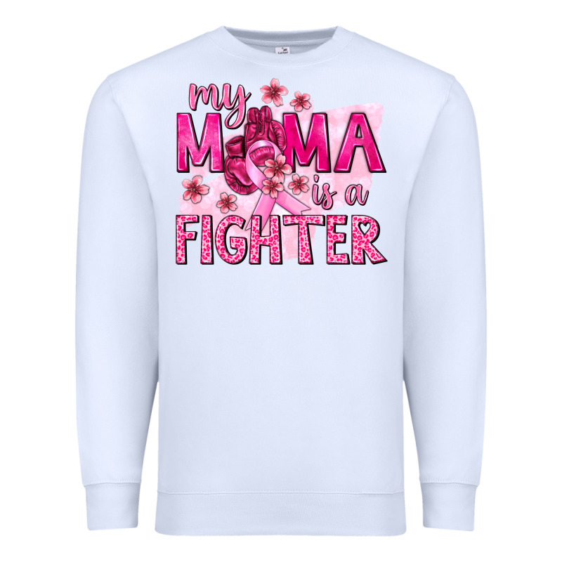 My Mama Is A Fighter With Ribbon Premium Sweatshirt by texasbilliewilder | Teevron
