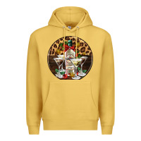 Antique Gold christmas martini cocktail party Premium Hoodie - AdoDesignShop