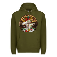 Army Green christmas martini cocktail party Premium Hoodie - AdoDesignShop
