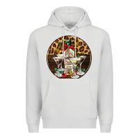 Dove Grey christmas martini cocktail party Premium Hoodie - AdoDesignShop