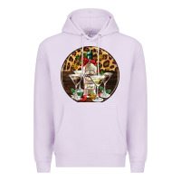 Lilac christmas martini cocktail party Premium Hoodie - AdoDesignShop