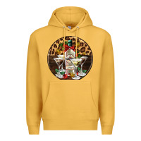 Mustard christmas martini cocktail party Premium Hoodie - AdoDesignShop