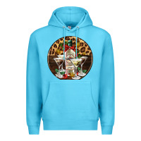 Ocean Blue christmas martini cocktail party Premium Hoodie - AdoDesignShop