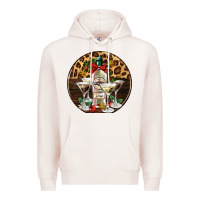 Pale Pink christmas martini cocktail party Premium Hoodie - AdoDesignShop