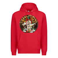 Red christmas martini cocktail party Premium Hoodie - AdoDesignShop
