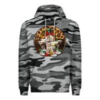 Slate Camo christmas martini cocktail party Premium Hoodie - AdoDesignShop