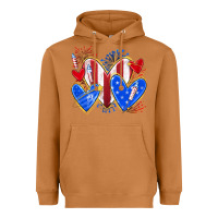 Meerkat 4th of july hearts Heavyweight Hoodie - texasbilliewilder