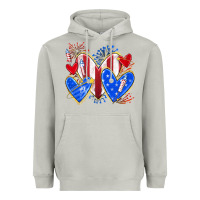 Moon Dust 4th of july hearts Heavyweight Hoodie - texasbilliewilder