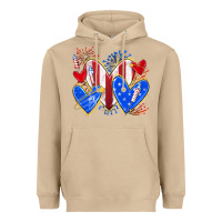 Mushroom 4th of july hearts Heavyweight Hoodie - texasbilliewilder
