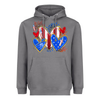 Storm 4th of july hearts Heavyweight Hoodie - texasbilliewilder