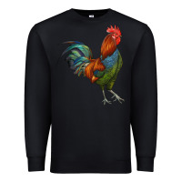 Black rooster Premium Sweatshirt - RanaPortraitStore