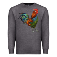 Charcoal Heather rooster Premium Sweatshirt - RanaPortraitStore