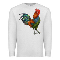 Oatmeal Heather rooster Premium Sweatshirt - RanaPortraitStore