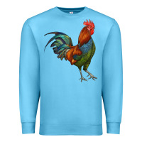 Ocean Blue rooster Premium Sweatshirt - RanaPortraitStore