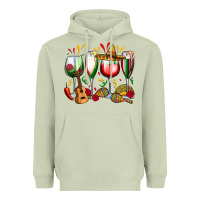 Matcha mexico wine glasses Heavyweight Hoodie - Zillion Design Studio