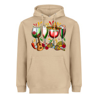 Mushroom mexico wine glasses Heavyweight Hoodie - Zillion Design Studio
