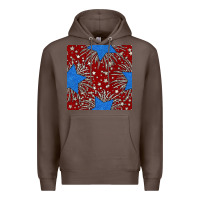 Coffee Glitter 4th of July Seamless Pattern Premium Hoodie - BundleAndBundleShop