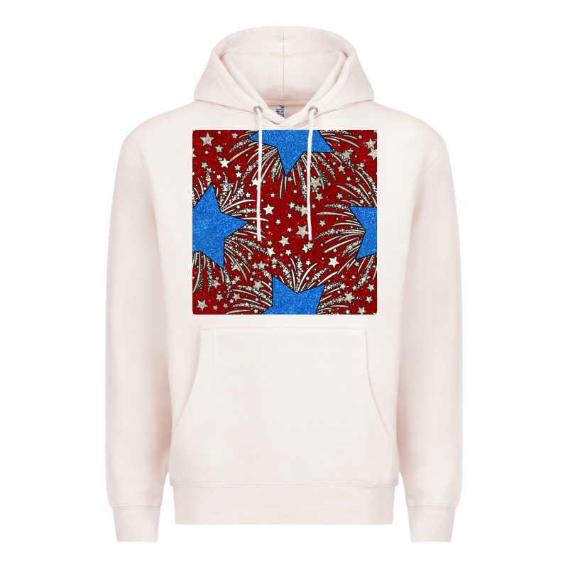 Glitter 4th Of July Seamless Pattern Premium Hoodie by BundleAndBundleShop | Teevron