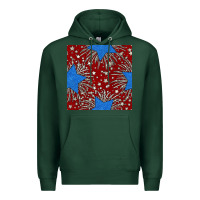 Sports Green Glitter 4th of July Seamless Pattern Premium Hoodie - BundleAndBundleShop