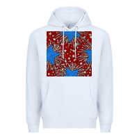 White Glitter 4th of July Seamless Pattern Premium Hoodie - BundleAndBundleShop