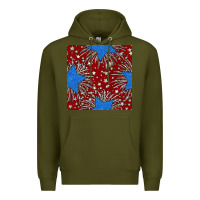 Army Green Glitter 4th of July Seamless Pattern Premium Hoodie - BundleAndBundleShop