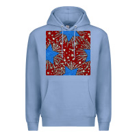 Colony Blue Glitter 4th of July Seamless Pattern Premium Hoodie - BundleAndBundleShop