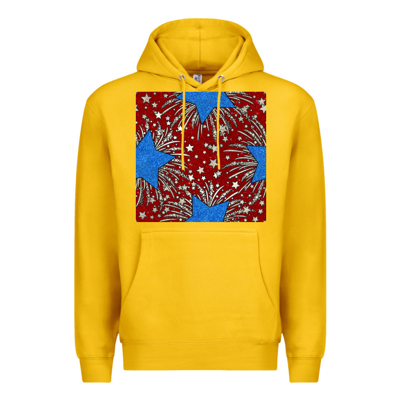 Glitter 4th Of July Seamless Pattern Premium Hoodie by BundleAndBundleShop | Teevron