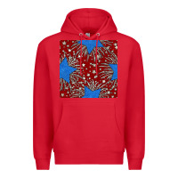 Red Glitter 4th of July Seamless Pattern Premium Hoodie - BundleAndBundleShop