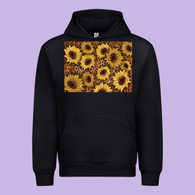 Sunflower Leopard Background 3200x2400 Urban Hoodie Designed By Adodesignshop