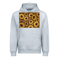 Heather Grey sunflower leopard background 3200x2400 Urban Hoodie - AdoDesignShop