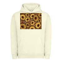 Pigment Pistachio sunflower leopard background 3200x2400 Urban Hoodie - AdoDesignShop