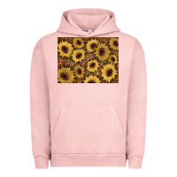 Pigment Salmon sunflower leopard background 3200x2400 Urban Hoodie - AdoDesignShop