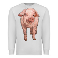 Dove Grey pig Premium Sweatshirt - RanaPortraitStore