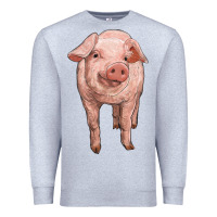 Heather Grey pig Premium Sweatshirt - RanaPortraitStore
