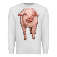 Oatmeal Heather pig Premium Sweatshirt - RanaPortraitStore