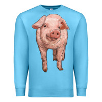 Ocean Blue pig Premium Sweatshirt - RanaPortraitStore