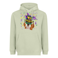 Matcha mardi gras  mask beagle Heavyweight Hoodie - RanaPortraitStore