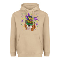 Mushroom mardi gras  mask beagle Heavyweight Hoodie - RanaPortraitStore