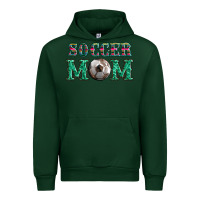 Forest Green soccer mom with leopard ball and serape leopard Urban Hoodie - Artiststas