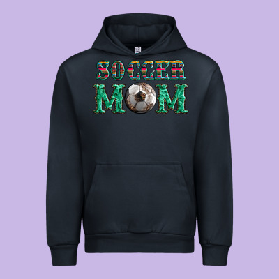 Soccer Mom With Leopard Ball And Serape Leopard Urban Hoodie Designed By Artiststas