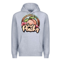 Heather Grey just peachy Premium Hoodie - JahusDesignShop