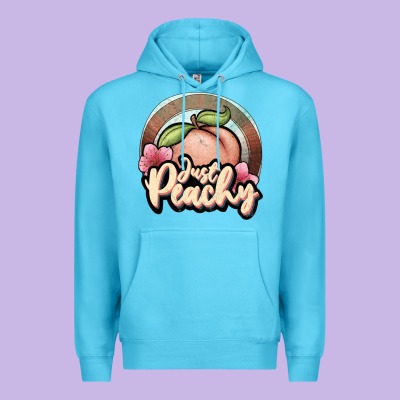 Just Peachy Premium Hoodie Designed By Jahusdesignshop