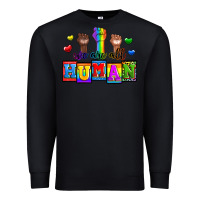 Black we are all human Premium Sweatshirt - Zillion Design Studio