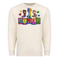 Sandshell we are all human Premium Sweatshirt - Zillion Design Studio